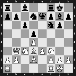 1952 YUG Ch – Round 16 – Trifunovic, Petar – 1/2-1/2 – Bogdanovic, Rajko – G22