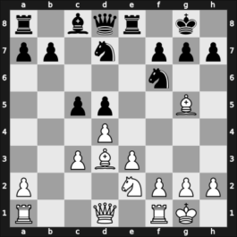 1953 Bariloche – Round 1 – Rossetto, Hector – 1/2-1/2 – Shocron, Ruben – G4