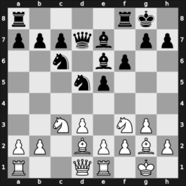 1953 Bucharest – Round 15 – Petrosian, Tigran A. – 1-0 – Reicher, Emanoil-George – G139