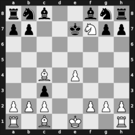 1953 Budapest ch-HUN – Round 1 – Szilagyi, Gyorgy Laszlo – 1/2-1/2 – Laszlo, Csaba – G8