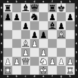 1953 Budapest ch-HUN – Round 1 – Tipary, Lajos – 1/2-1/2 – Borloy, Karoly – G11