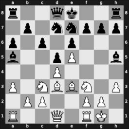 1953 Budapest ch-HUN – Round 1 – Meszaros, Gyula – 1/2-1/2 – Tipary, Lajos – G26