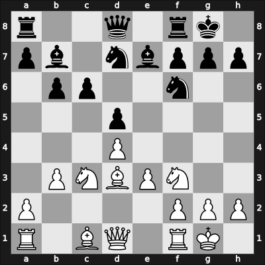 1953 Candidats Tournament – Round 5 – Petrosian, Tigran V – 0-1 – Taimanov, Mark E – G29