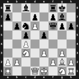 1953 Candidats Tournament – Round 9 – Euwe, Max – 1-0 – Najdorf, Miguel – G57
