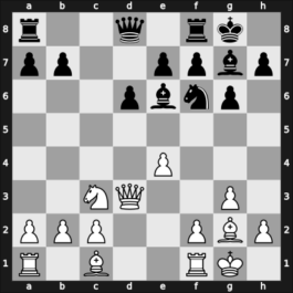 1953 Candidats Tournament – Round 13 – Keres, Paul Petrovich – 1/2-1/2 – Gligoric, Svetozar – G83