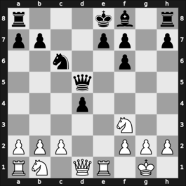 1953 Candidats Tournament – Round 17 – Taimanov, Mark E – 0-1 – Gligorić, Svetozar – G110