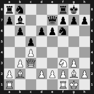 1953 Candidats Tournament – Round 25 – Smyslov, Vladimir – 1-0 – Reshevsky, Samuel – G161
