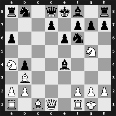 1953 FRA Ch 28th – Round 2 – Hugot, Claude – 0-1 – Tartakower, Savielly – G5