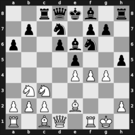 1953 FRA Ch 28th – Round 6 – Grodner – 0-1 – Tartakower, Savielly – G12