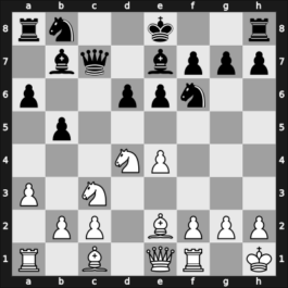 1953 GDR Ch Jena GER – Round 10 – Rittner, Horst – 0-1 – Keller-Hermann, Edith – G20