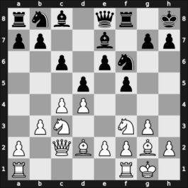 1953 GDR Ch Jena GER – Round 11 – Mueller, Claus – 0-1 – Uhlmann, Wolfgang – G22