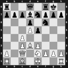 1953 GER Ch 15th – Round 2 – Unzicker, Wolfgang – 1-0 – Schmitt, Ludwig – G3