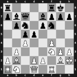 1953 GER Ch 15th – Round 4 – Niephaus, Walter – 1-0 – Rellstab, Ludwig – G9