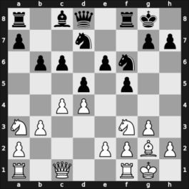 1953 GER Ch 15th – Round 4 – Unzicker, Wolfgang – 1-0 – Uhlmann, Wolfgang – G10