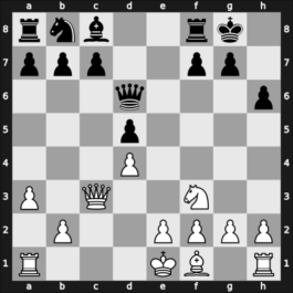 1953 HUN Ch Budapest HUN – Round 1 – Laszlo, Csaba – 1/2-1/2 – Gasztonyi, Endre – G21