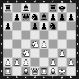 1953 HUN Ch Budapest HUN – Round 1 – Gasztonyi, Endre – 0-1 – Florian, Tibor – G28
