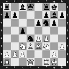 1953 Hastings Premier 1952/53 28th – Round 3 – Lasker, Edward – 1/2-1/2 – Wade, Robert G – G3