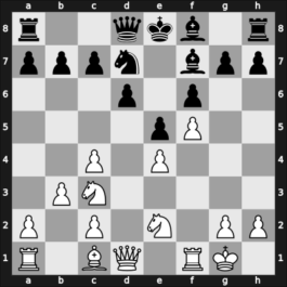 1953 Hastings ch-BCF – Round 1 – Barden, Leonard – 1/2-1/2 – Abrahams, Gerald – G14