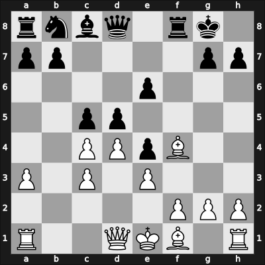 1953 Hastings5354 – Round 1 – Teschner, Rudolf – 1-0 – Horne, Dennis Morton – G2