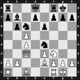 1953 Hastings5354 – Round 5 – Bronstein, David I – 1-0 – Horne, Dennis Morton – G21
