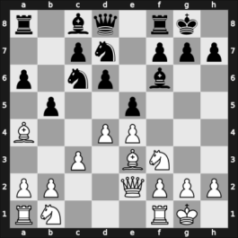 1953 Hastings5354 – Round 9 – Bronstein, David I – 1-0 – Teschner, Rudolf – G43