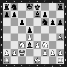1953 Hoogovens – Round 1 – Kramer, Hanspeter – 1/2-1/2 – Van Scheltinga, Theo – G9