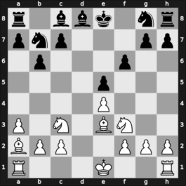 1953 Hoogovens – Round 6 – Rossolimo, Nicolas – 1-0 – Euwe, Max – G38