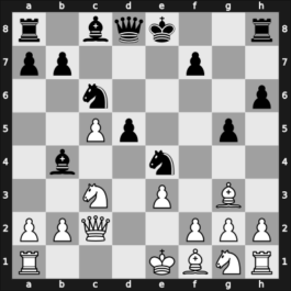 1953 Mar del Plata – Round 18 – Najdorf, Miguel – 1-0 – Carvalho, Luiz Candido Brant – G175