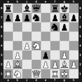 1953 Opatija – Round 1 – Golombek, Harry – 0-1 – Unzicker, Wolfgang – G10
