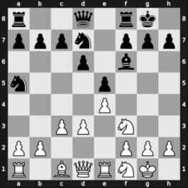 1953 Opatija – Round 3 – Matanovic, Aleksandar – 1-0 – Vidmar, Milan Sr – G28