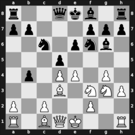 1953 Opatija – Round 7 – Udovcic, Mijo – 1-0 – Vidmar, Milan Jr – G52