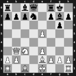 1953 Opatija – Round 15 – Golombek, Harry – 1-0 – Porreca, Giorgio – G108