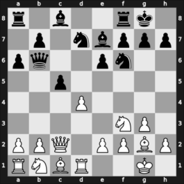 1953 Opatija IT – Round 10 – Bertok, Mario Jr. – 1/2-1/2 – Golombek, Harry – G13