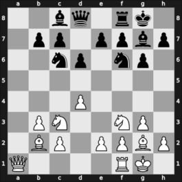 1953 Zagreb – Round 1 – Trifunovic, Petar – 1/2-1/2 – Milic, Borislav – G28