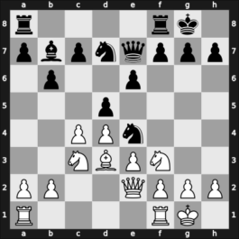 1953 Zagreb – Round 14 – Nedeljkovic, Srecko M – 1/2-1/2 – Milic, Borislav – G108