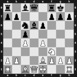 1953 Zagreb – Round 15 – Puc, Stojan – 1/2-1/2 – Trifunovic, Petar – G112
