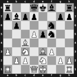 1954 ARG Ch – Round 7 – Maderna, Carlos – 1/2-1/2 – Pelikan, Jorge – G13