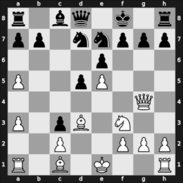 1954 Amsterdam olm – Round 9.1 – Unzicker, Wolfgang – 1/2-1/2 – Botvinnik, Mikhail – G9