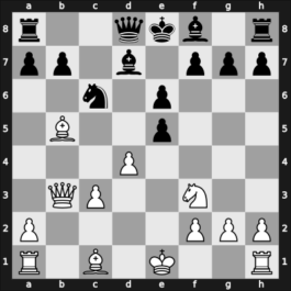 1954 Amsterdam olm – Round 1 – Minev, Nikolay N – 0-1 – Najdorf, Miguel – G91
