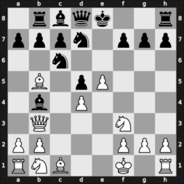 1954 Amsterdam olm – Round 1 – Yanofsky, Daniel Abraham – 1-0 – De Paoli, Emilio – G127