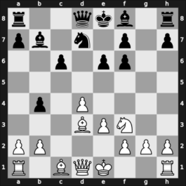 1954 Amsterdam olm – Round 1 – Botvinnik, Mikhail – 1-0 – Minev, Nikolay N – G157