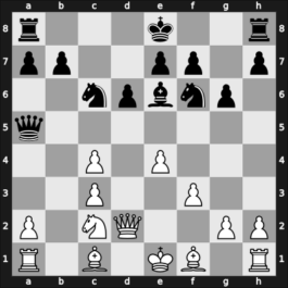 1954 Amsterdam olm – Round 1 – Frost Nielsen, Alexander – 1/2-1/2 – Trifunovic, Petar – G4