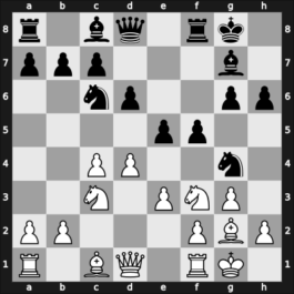1954 Amsterdam olm – Round 1 – Parliaros, Dimitrios – 0-1 – Yanofsky, Daniel Abraham – G75