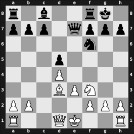 1954 Amsterdam olm – Round 11 – Sajtar, Jaroslav – 1/2-1/2 – Trifunovic, Petar – G84