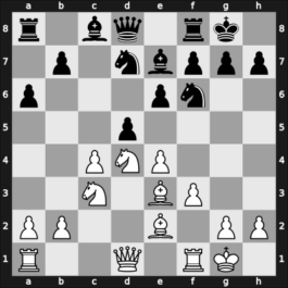 1954 Belgrade – Round 1 – Trifunovic, Petar – 1/2-1/2 – Djurasevic, Bozidar – G15