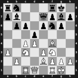 1954 Belgrade – Round 7 – Bronstein, David I – 1/2-1/2 – Czerniak, Moshe – G65