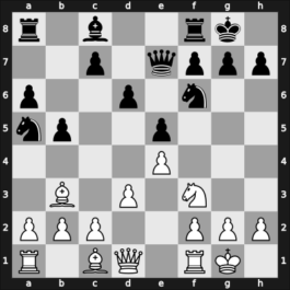 1954 Belgrade – Round 15 – Trifunovic, Petar – 1/2-1/2 – Gligorić, Svetozar – G123