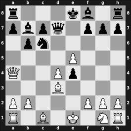 1954 Belgrade – Round 15 – Janosevic, Dragoljub – 1/2-1/2 – Wade, Robert G – G124