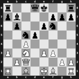 1954 Bucharest – Round 6 – Balanel, Ion – 1/2-1/2 – Troianescu, Octav – G57