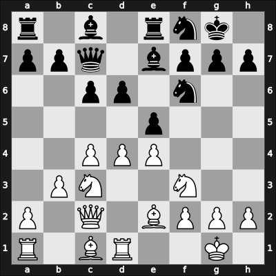 1954 Buenos Aires – Round 2 – Najdorf, Miguel – 0-1 – Bronstein, David I – G11